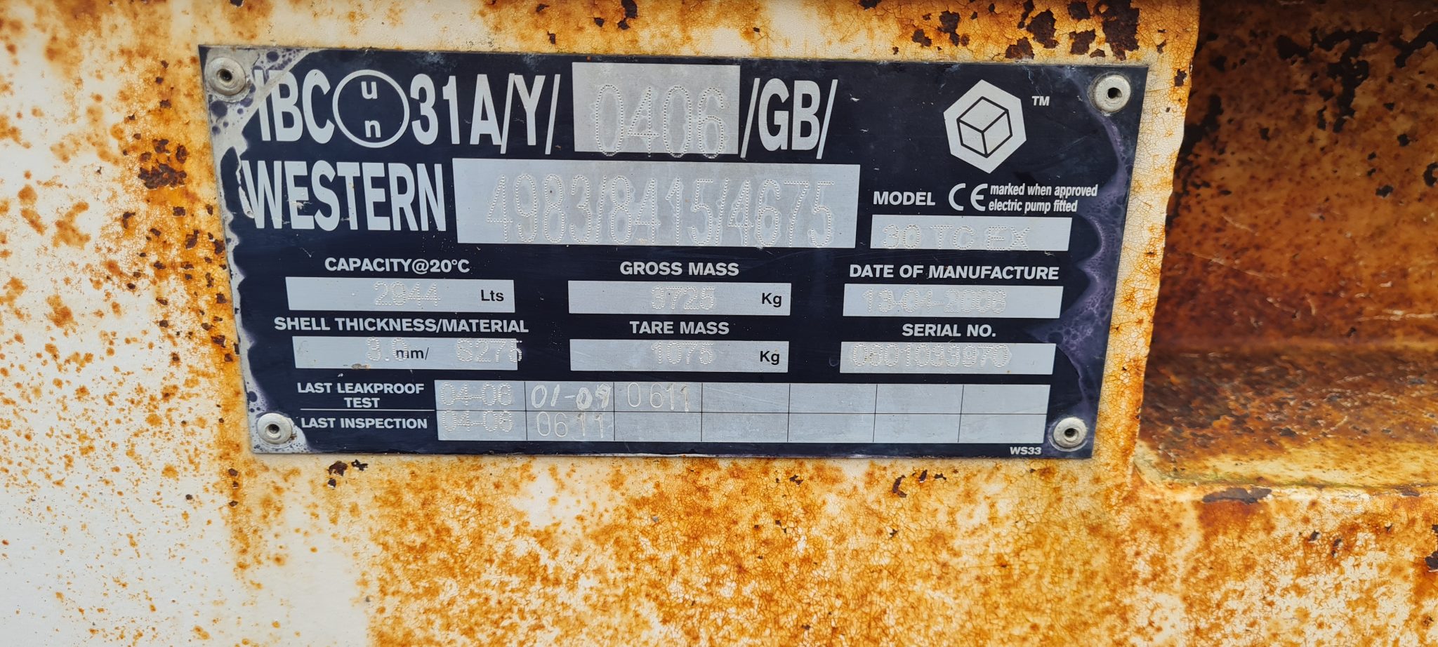Trans Cube 3000 3000 Litre Trans Cube Fuel Bowser - BRUCE ATFIELD