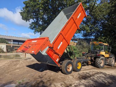 Used Salop Marston 12 Ton Tipping Trailer Hydraulic Back Door 